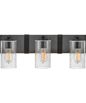 Sawyer 3-Light Vanity in Aged Zinc