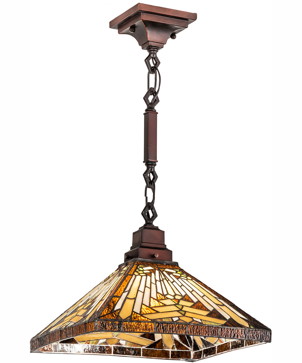 14" Square Nuevo Mission Pendant