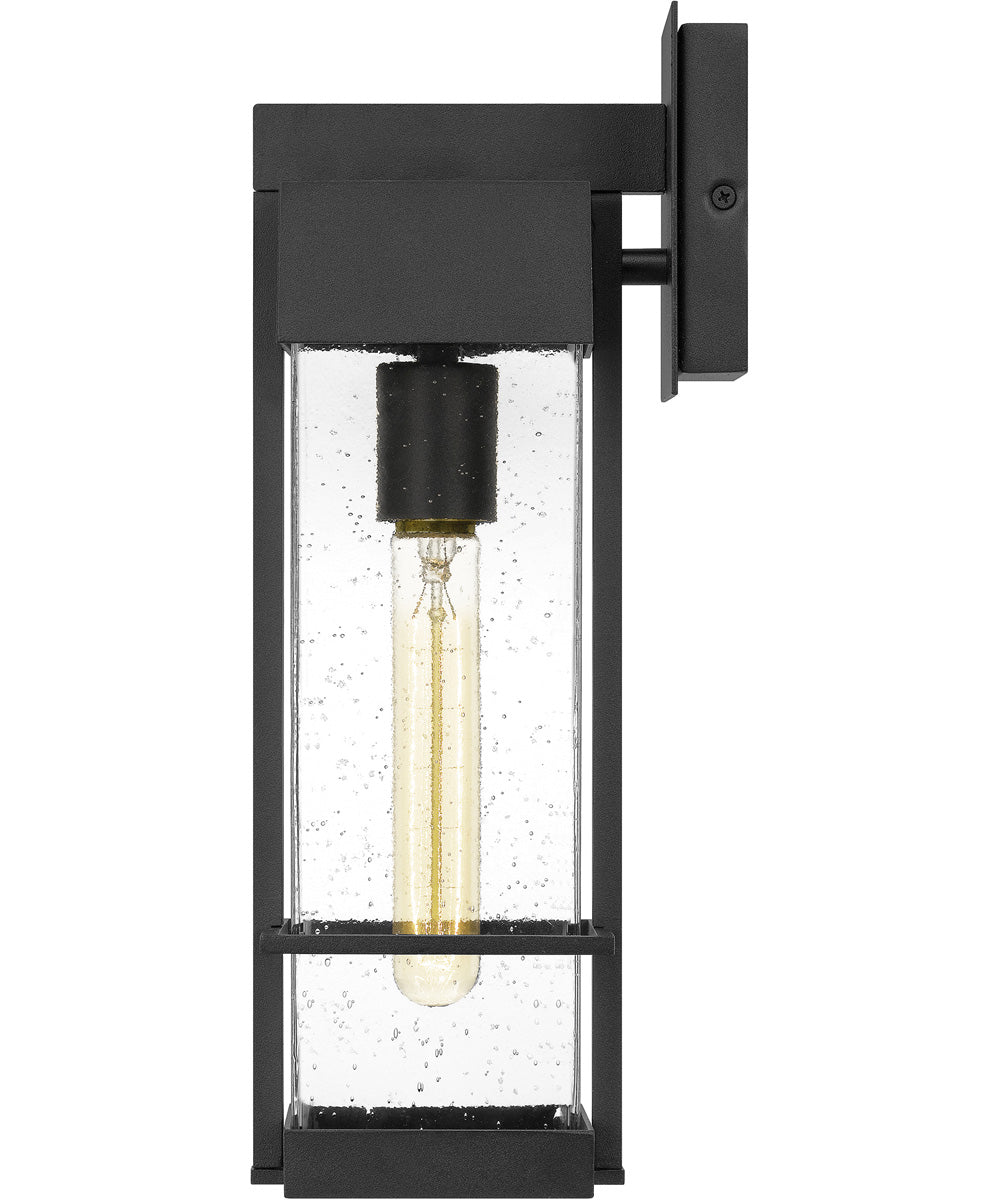 Wynn Medium 1-light Outdoor Wall Light Coastal Armour Aluminum Earth Black