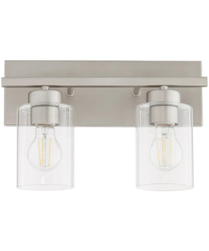 Carter 2-light Bath Vanity Light Satin Nickel