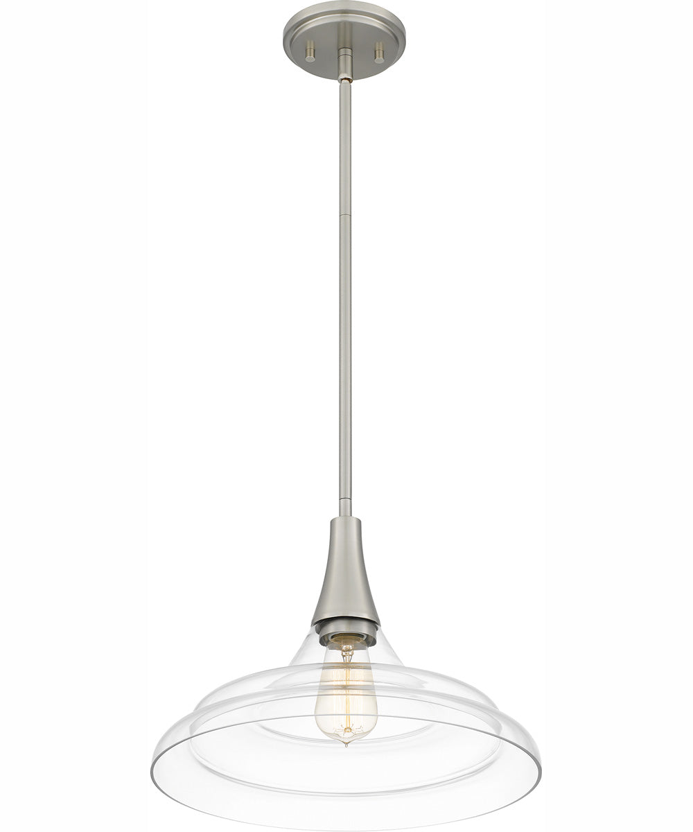 Quoizel Pendant 1-light Pendant Brushed Nickel