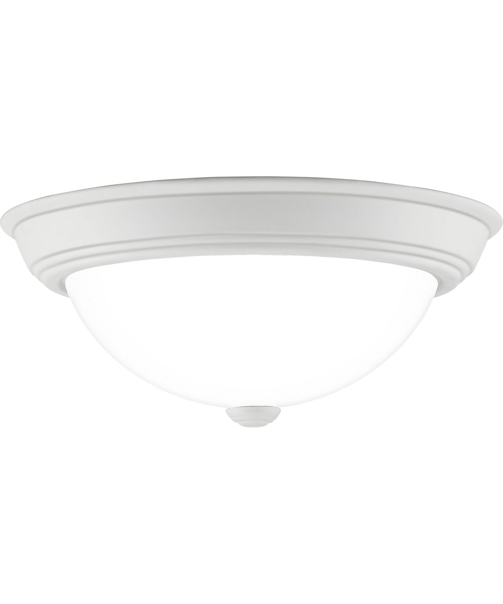 Erwin Medium 2-light Flush Mount White Lustre