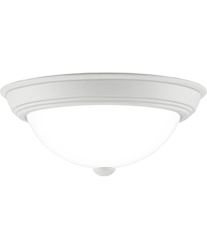 Erwin Medium 2-light Flush Mount White Lustre
