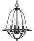 Bradbury 4-light Chandelier Grey Ash