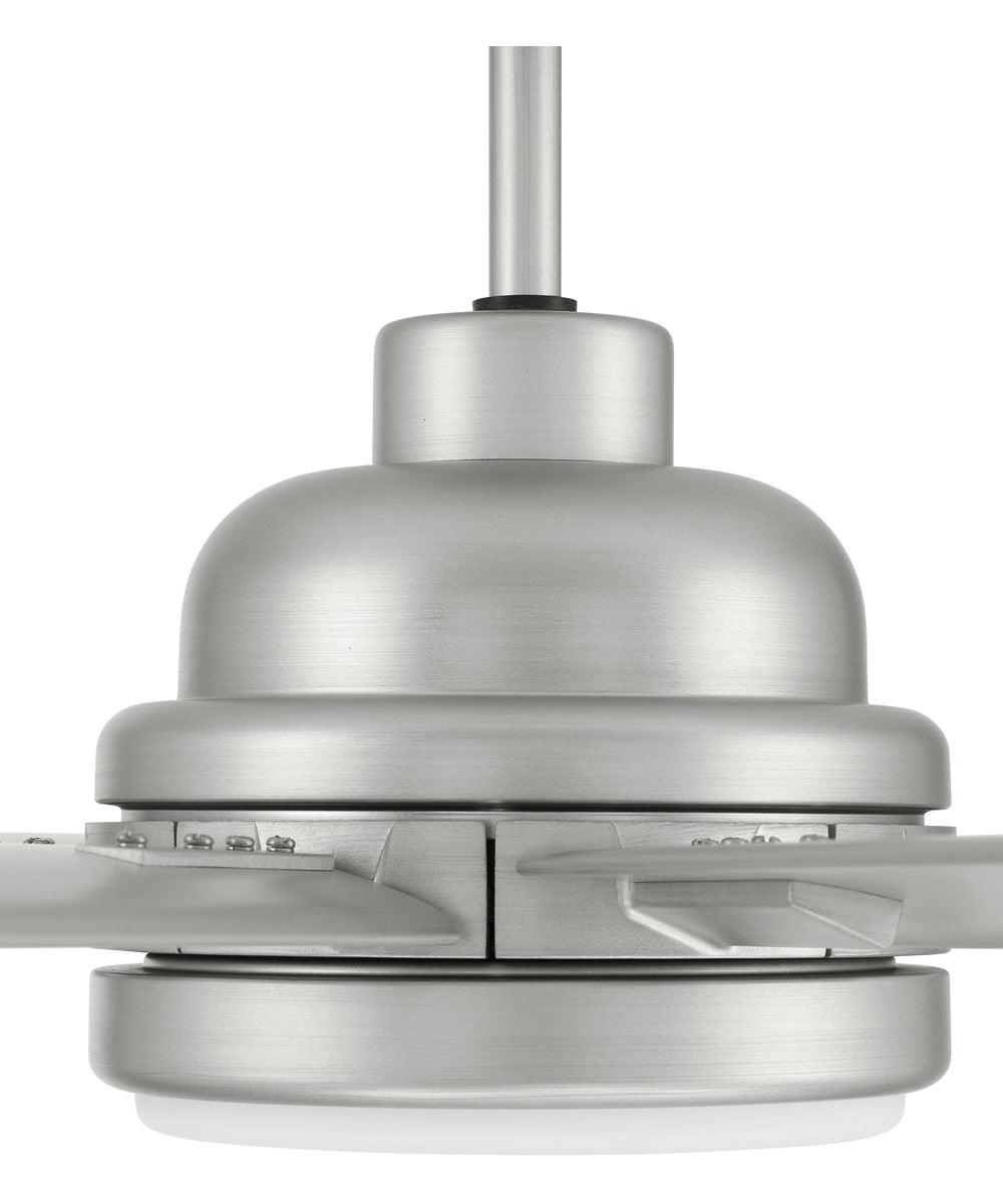 Rush 65" 1-Light Ceiling Fan (Blades Included) Painted Nickel