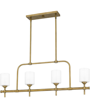 Aria 4-light Island Light Weathered Brass