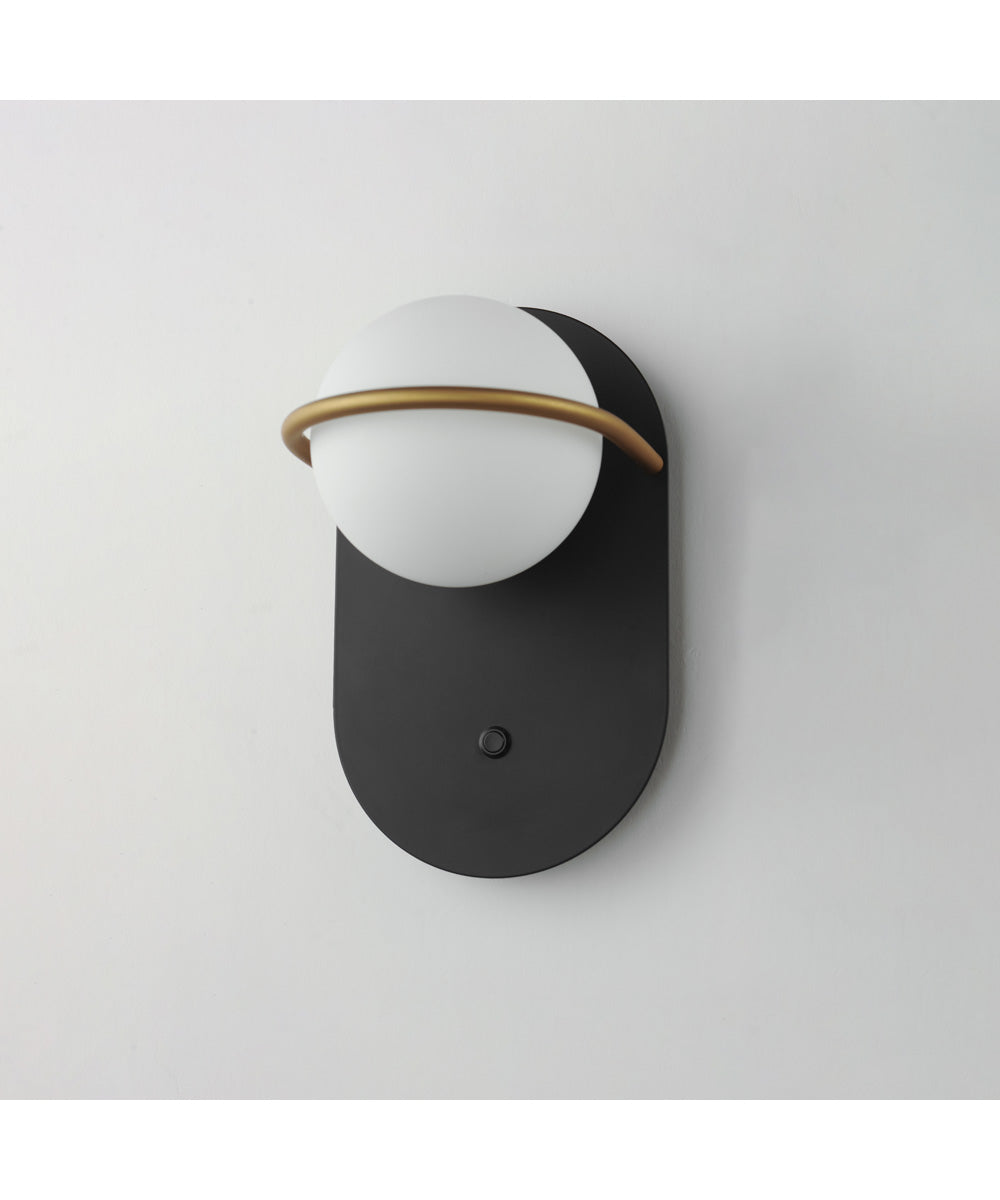 Revolve 1-Light LED Wall Sconce Black / Gold