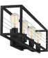 Awendaw Extra Large 4-light Bath Light Matte Black
