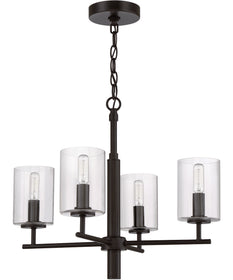 Hailie 4-Light Chandelier Flat Black