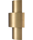 Reese 14'' High 2-Light Sconce - Aged Brass