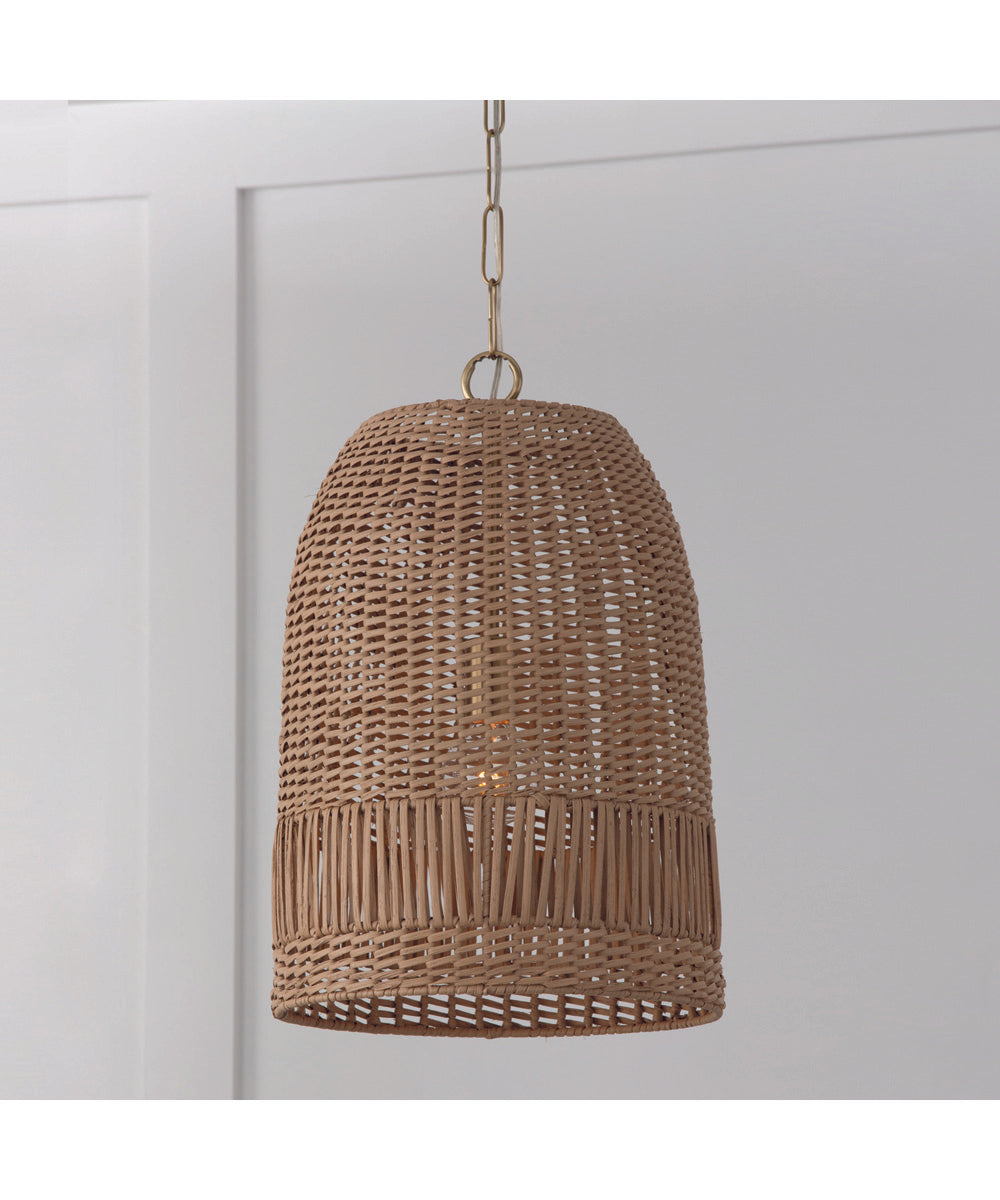 Naomi 1-Light Pendant Matte Brass