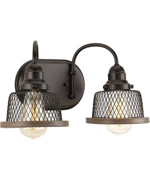Tilley 2-Light Coastal Bath Vanity Light Antique Bronze