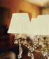 5"W x 4"H Crisp Linen Pleated Clip-on Candelabra Lampshade