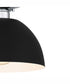 Quoizel Semi-Flush Mount Small 1-light Semi Flush Mount Earth Black