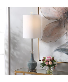 Piers Mottled Blue Buffet Lamp