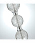 Oriel 1-Light Table Lamp Chrome/Seeded Accent/White Fabric Shade