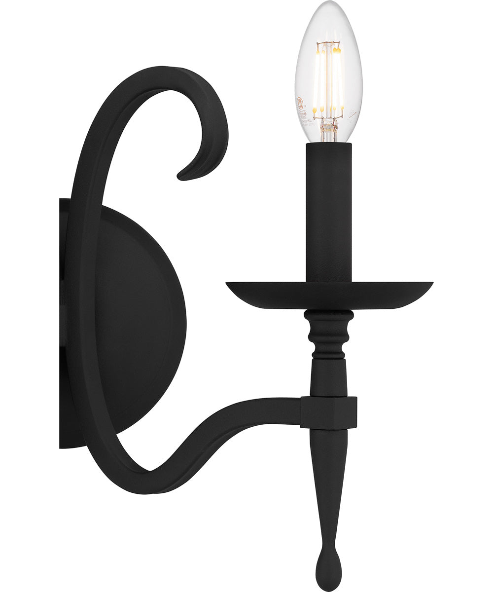 Octavia Small 2-light Wall Sconce Earth Black
