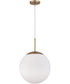 Gaze 1-Light Pendant Satin Brass