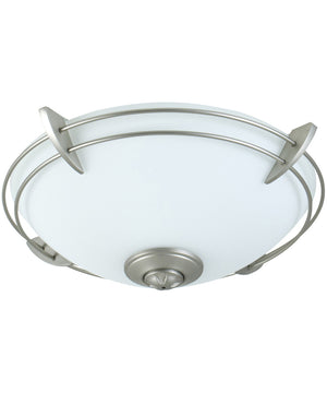 Elegance Bowl Light Kit 2-Light LED Fan Light Kit Brushed Satin Nickel