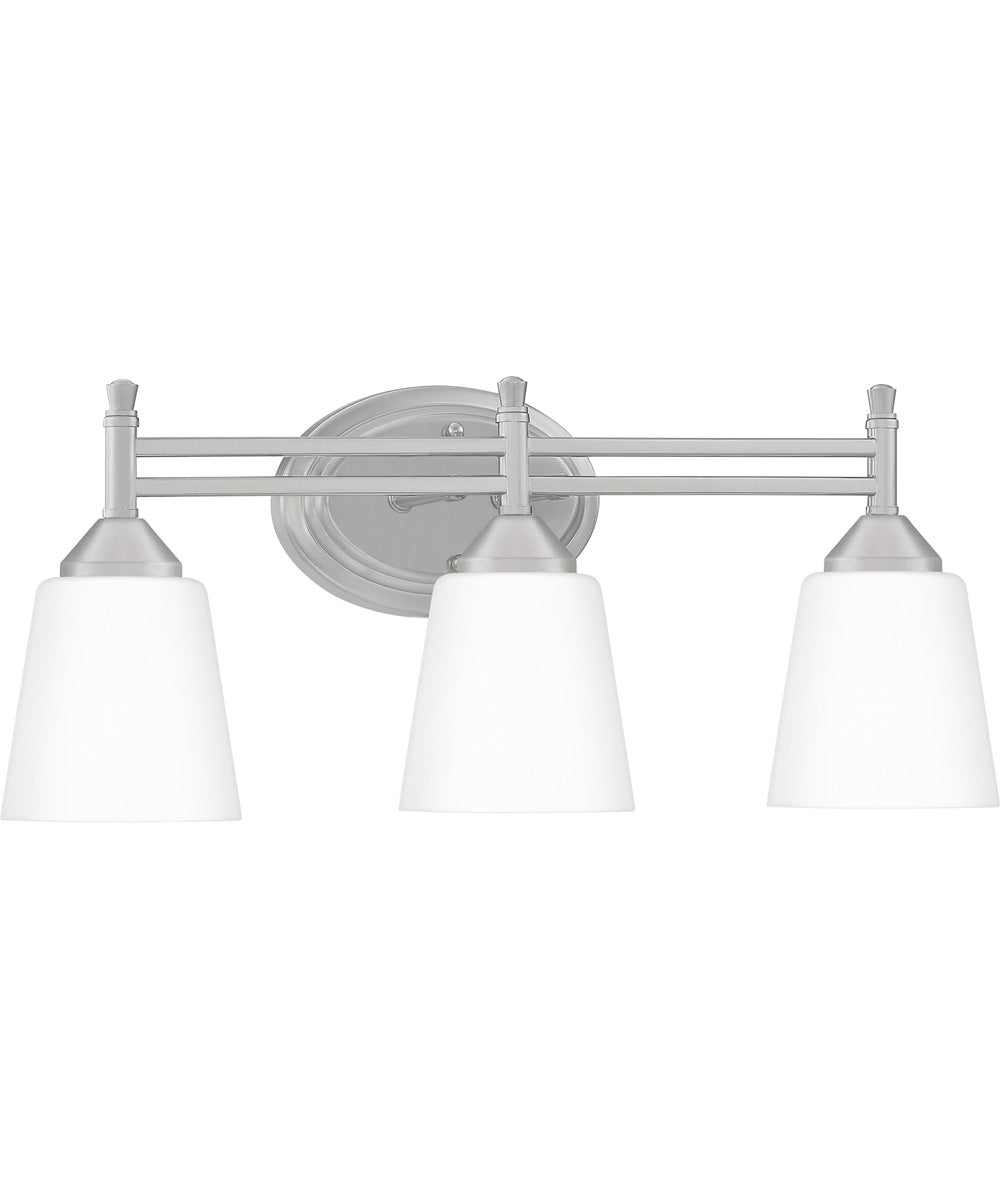 Billingsley Large 3-light Bath Light Brushed Nickel