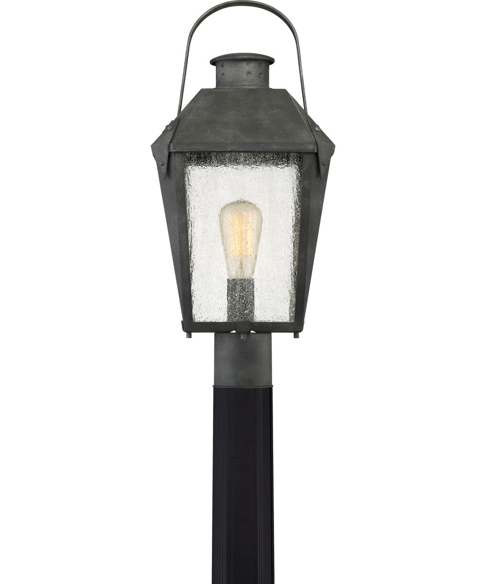 Carriage Large 1-light Outdoor Post Light Mottled Black