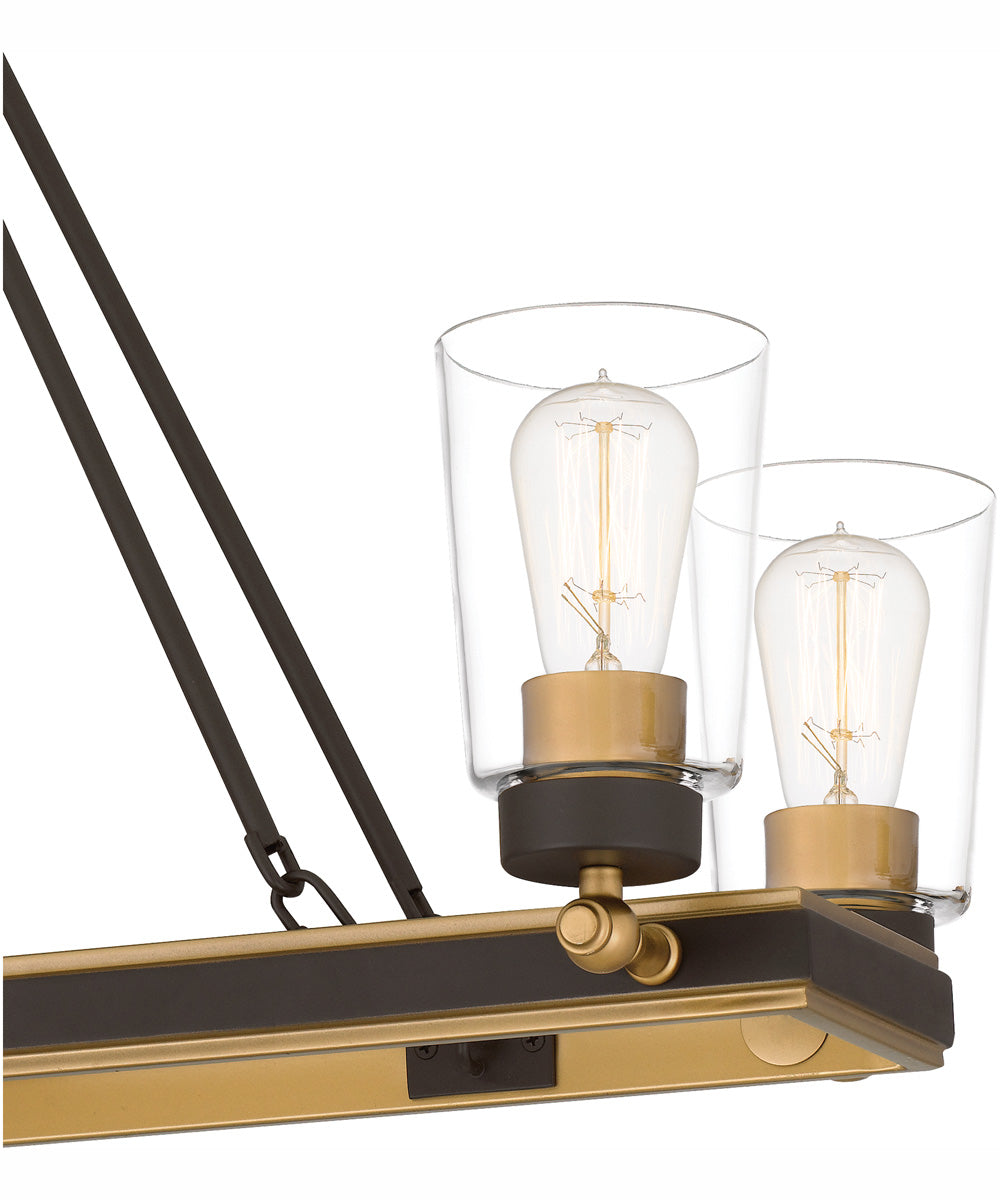 Atwood Small 6-light Island Light Old Bronze