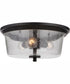 Tyler 3-Light Flush Mount Flat Black