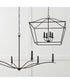 Grady 6-Light Chandelier Black Iron
