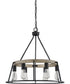Brockton 6-light Chandelier Grey Ash