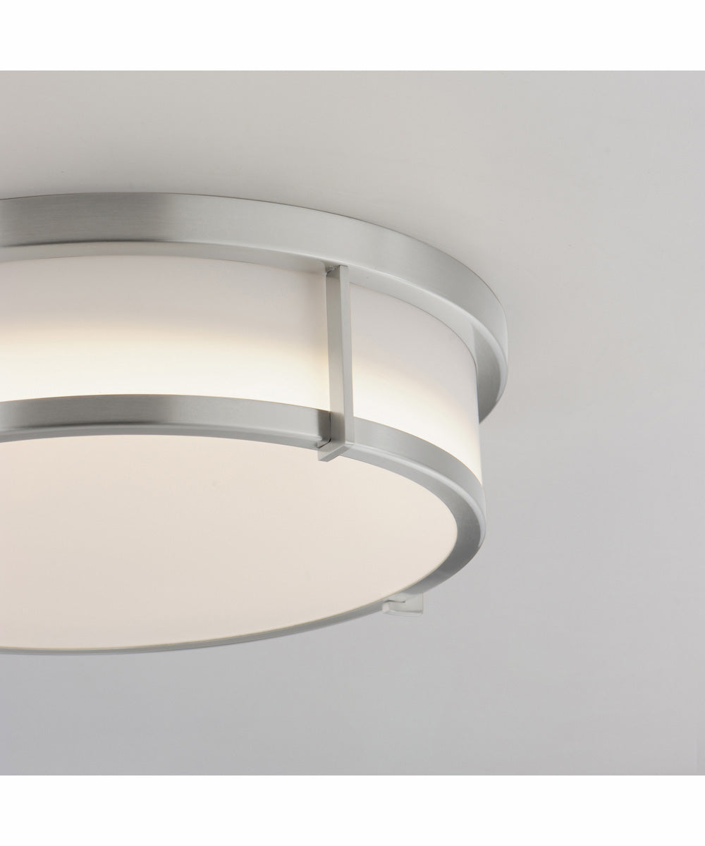 Rogue 13 inch LED Flush Mount Satin Nickel
