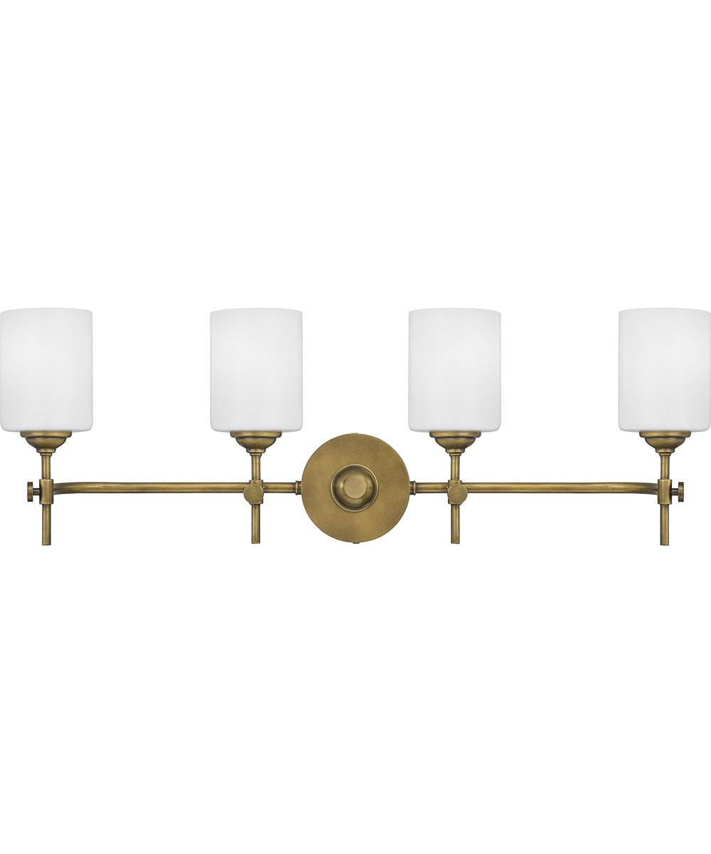 Aria Extra Large 4-light Bath Light Weathered Brass