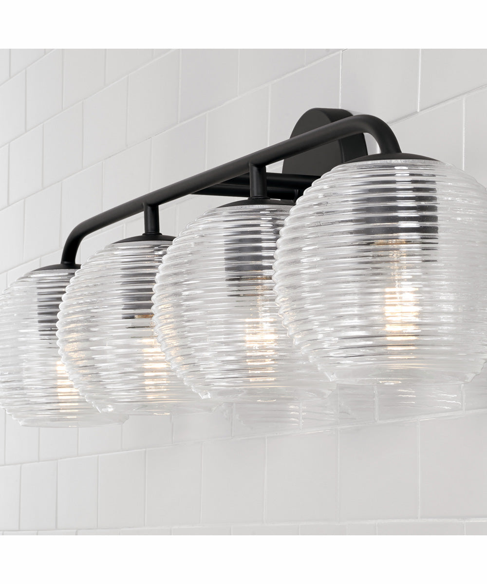 Dolan 4-Light Vanity Matte Black