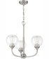 Glenda 3-Light Chandelier Brushed Polished Nickel