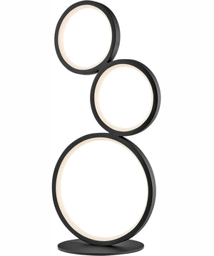 Fedora Led Table Lamp 3 Rings/Black