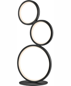 Fedora Led Table Lamp 3 Rings/Black