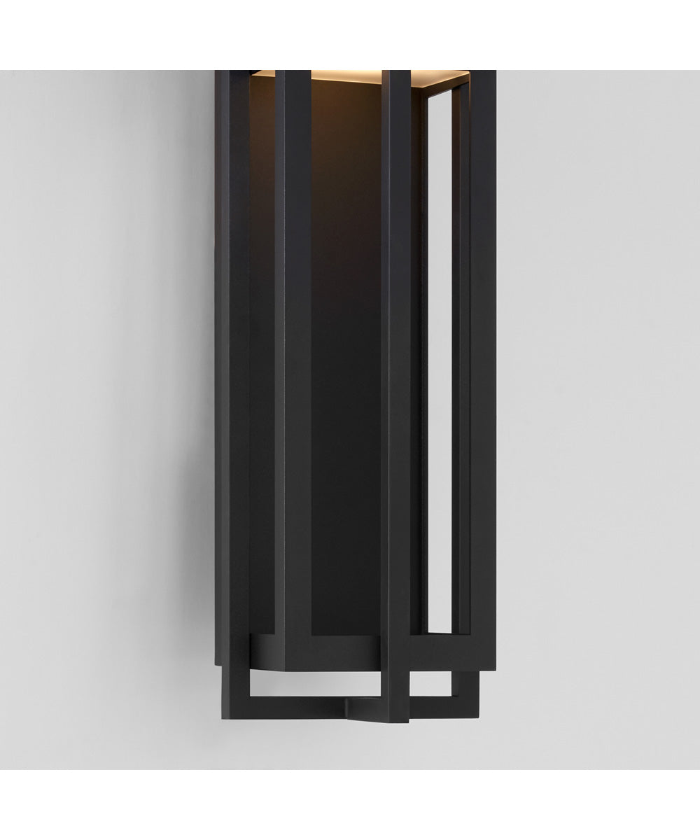 Al Fresco 1-light LED Wall Mount Light Fixture Textured Black