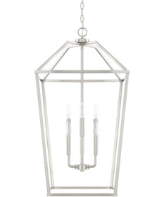 6-Light Foyer In Brushed Nickel