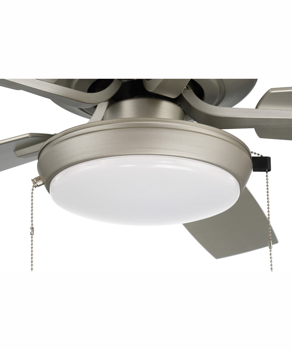 52" Outdoor Pro Plus 119 Pan Light Kit 1-Light Indoor/Outdoor Ceiling Fan Painted Nickel