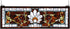 9"H x 28"W Beveled Ellsinore Transom Stained Glass Window