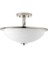 Replay 2-Light 14-3/4" Semi-Flush Polished Nickel