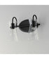 Ava 2-Light Bath Vanity Black