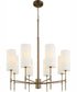 Hamilton 8-light Chandelier Dark Brass