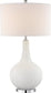 33"H Dylan 1-light Table Lamp White Glass