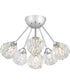 Spellbound 6-light Semi Flush Mount Polished Chrome