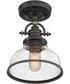Grant 1-light Semi Flush Mount Palladian Bronze