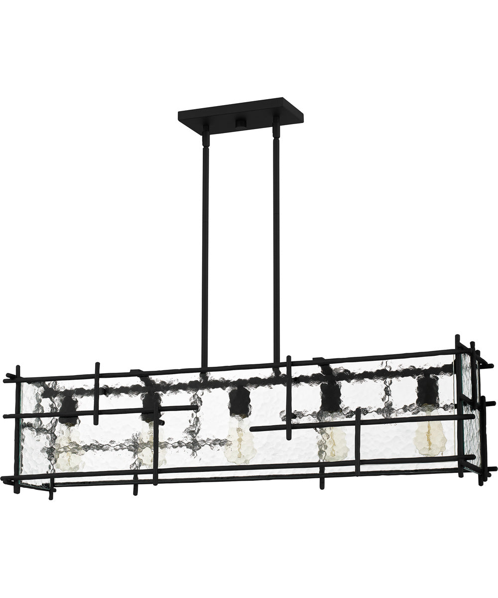 Daphne Medium 5-light Island Light Matte Black