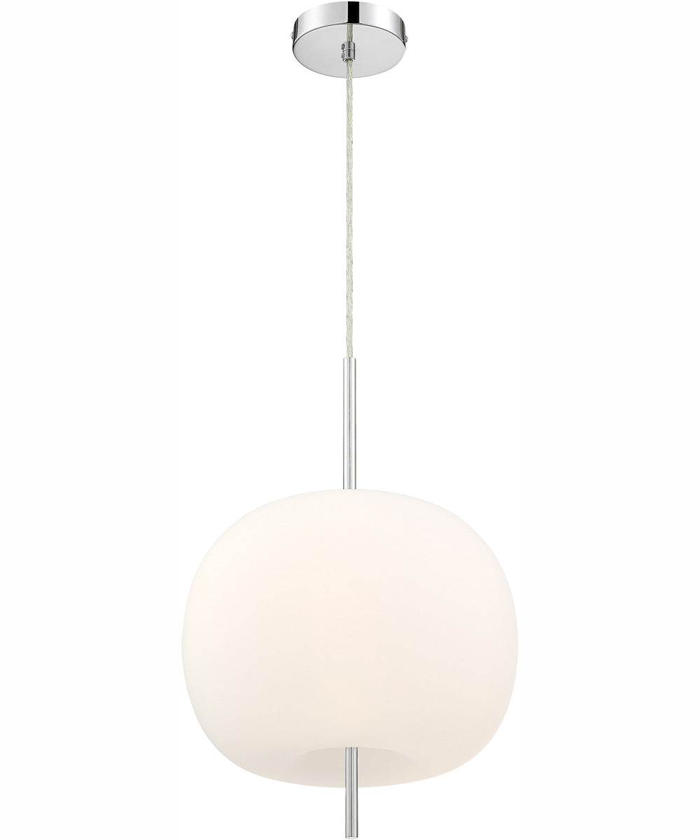 Jubilee 3-Light Led Pendant Lamp Chrome/Frost Glass Shade