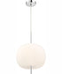 Jubilee 3-Light Led Pendant Lamp Chrome/Frost Glass Shade