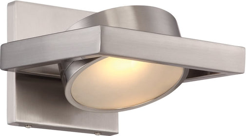 7"W Hawk 1-Light LED Vanity & Wall Brushed Nickel