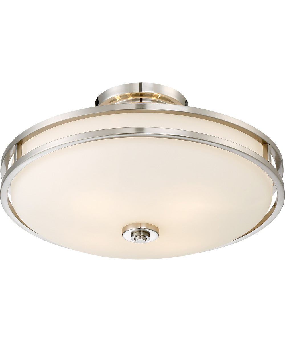 Cadet Large 4-light Semi Flush Mount Brushed Nickel